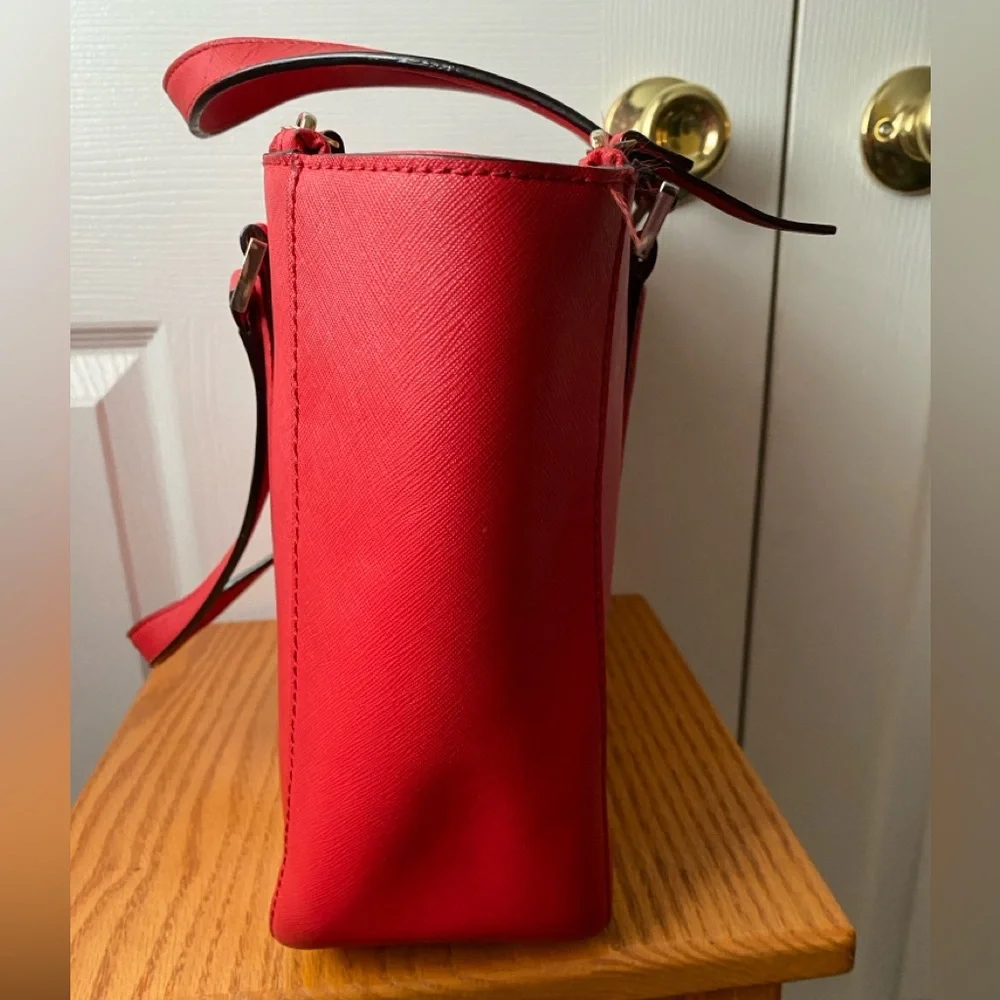 kate‎ spade Newbury Lane Briar Red Saffiano Leather Tote Bag